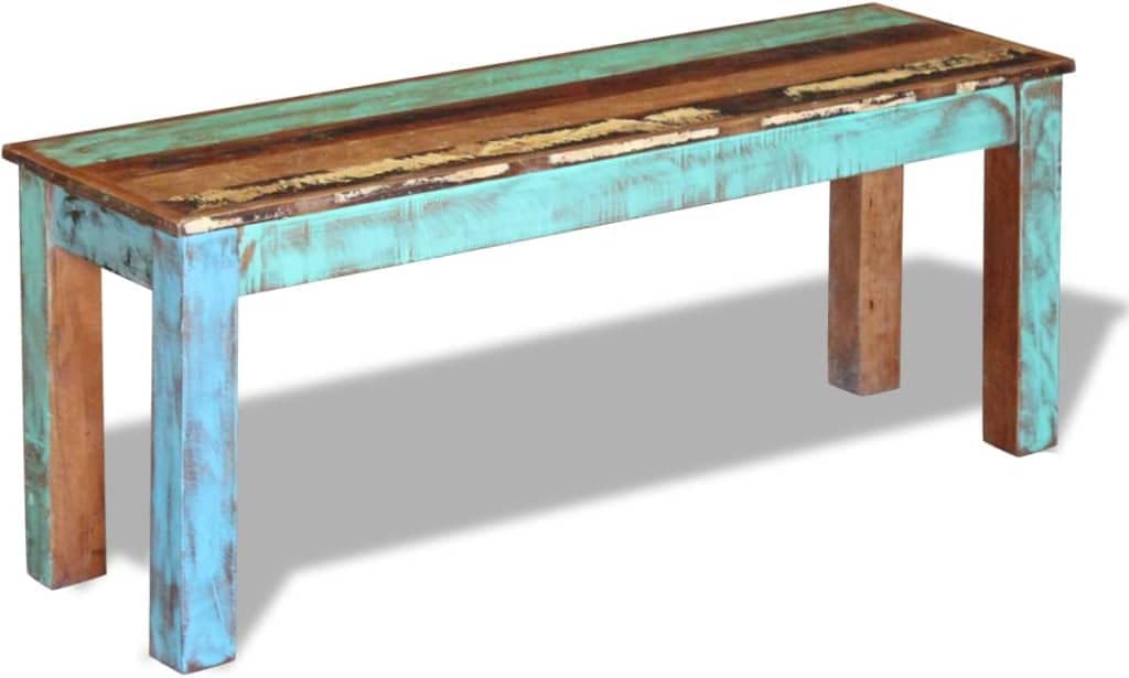 Solid Reclaimed Wood Bench 43.3"x13.8"x17.7" N131584
