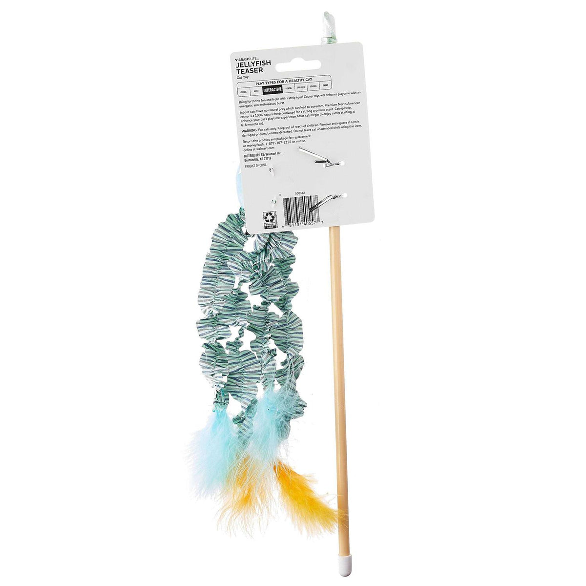 Catnip Cat Toy Jellyfish Teaser U162