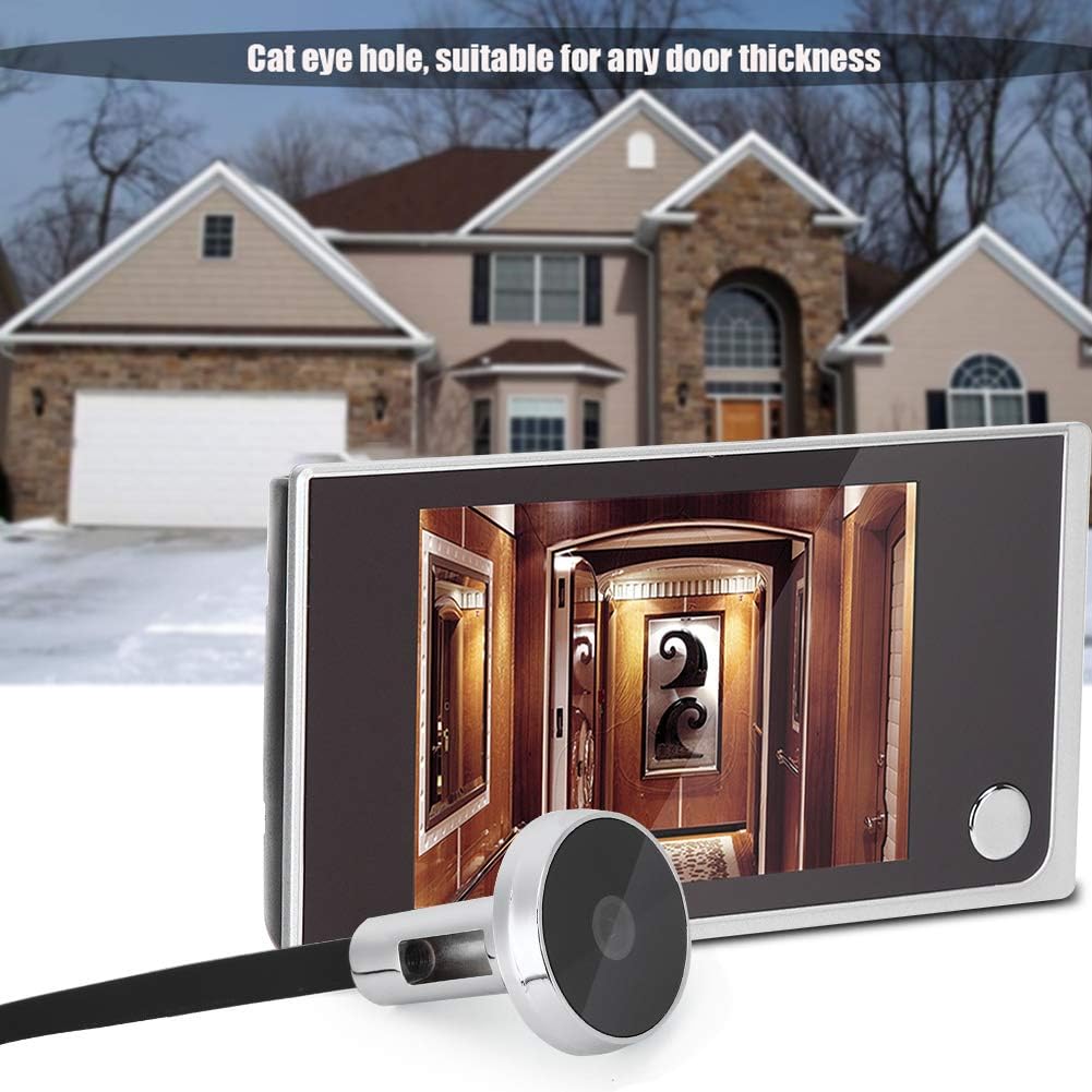 Video Doorbell 3.5 Digital LCD Security Camera 120 Degree Peephole Viewer U91371
