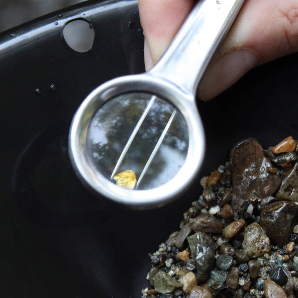 7pc Gold Prospecting Kit with Green Gold Pans H504834