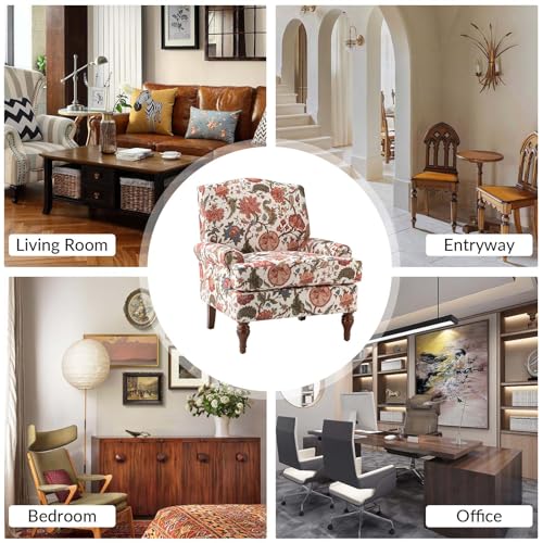Accent Chair with Wood Legs and Removable Cushion B92417