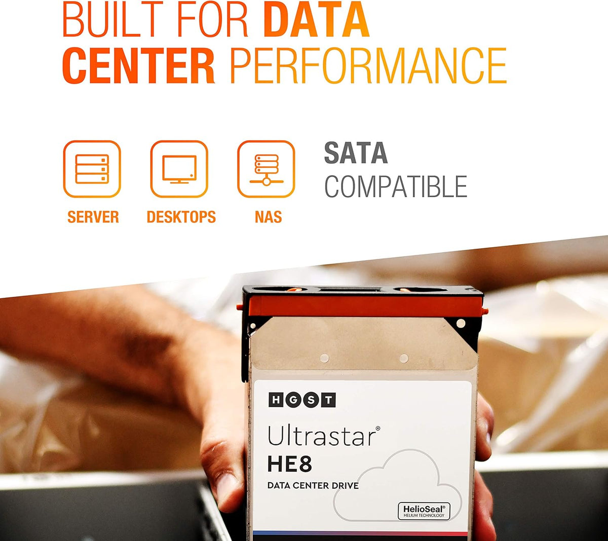 8TB 7200RPM 128MB Cache SATA 6.0Gb/s 3.5-Inch Enterprise Hard Drive HDD D8528