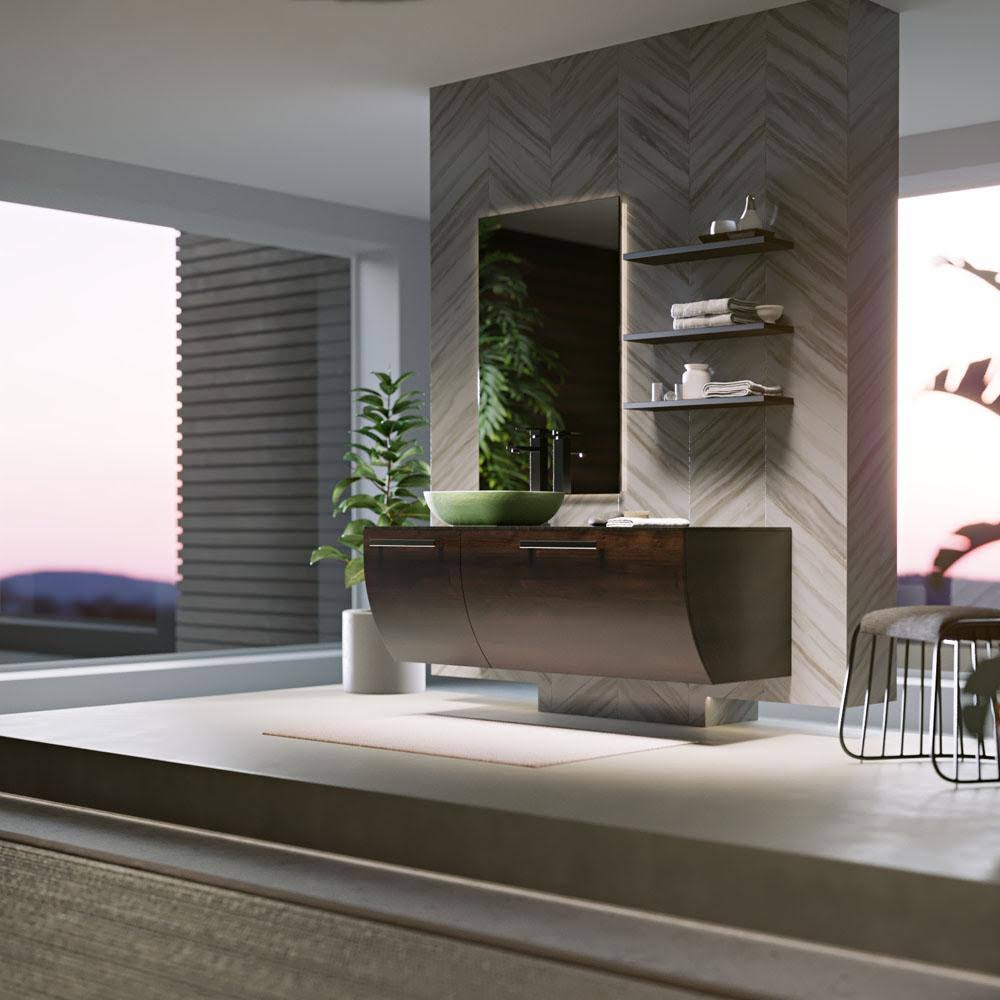 Stone Composite Square Vessel Sink D2013