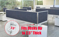 Acoustical Desk Mounted Privacy Panel R270