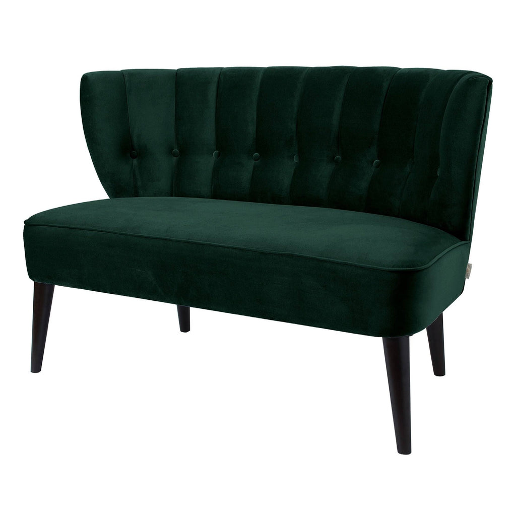 Orange Tufted Settee I870