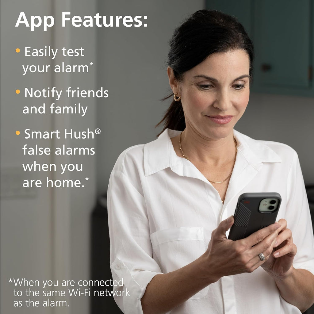 Smart Smoke & Carbon Monoxide Detector with Indoor Air Quality Monitor, Hardwired w/Battery Backup Y15253