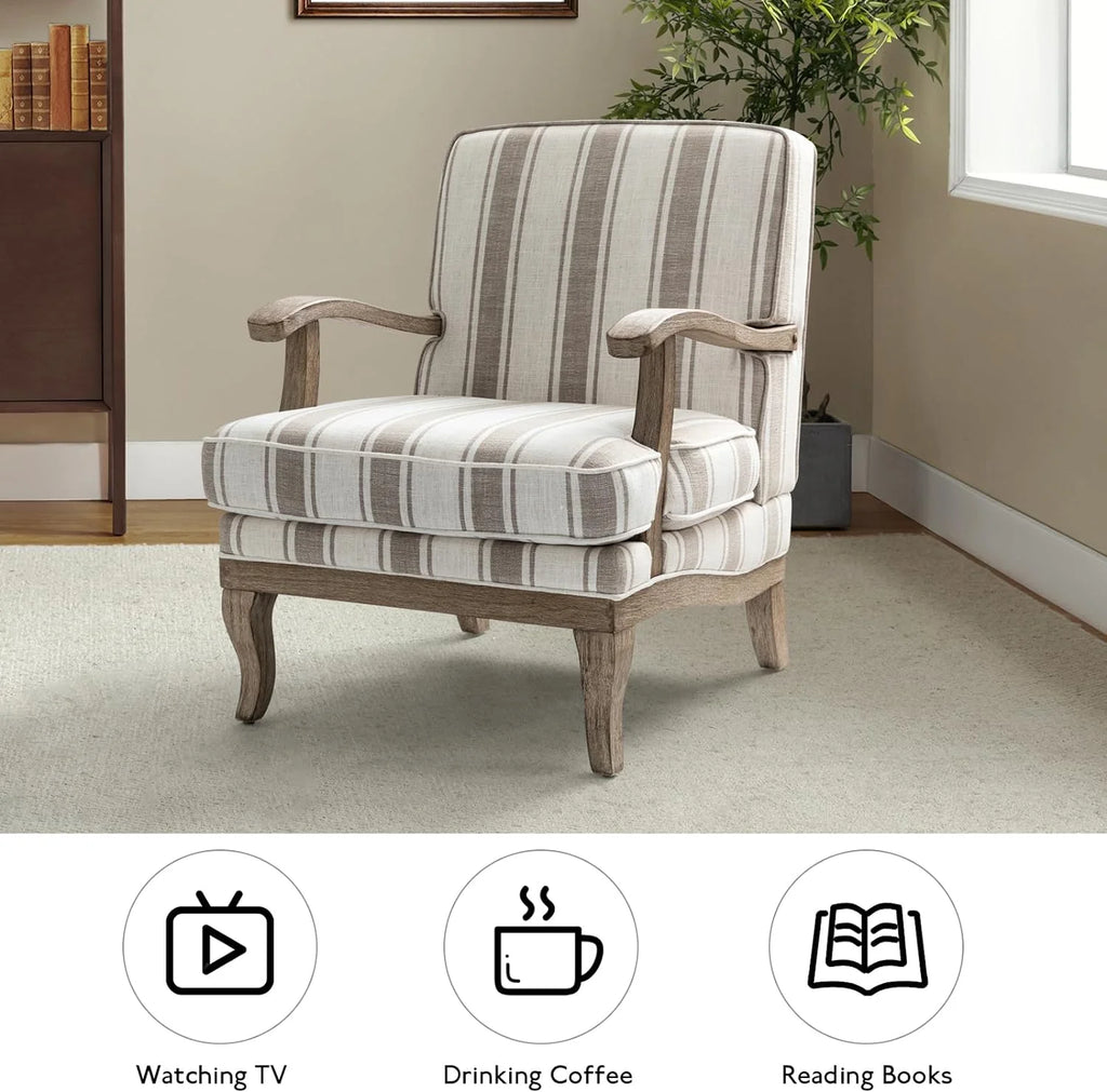 Upholstered Accent Chair Set Of 2 U582