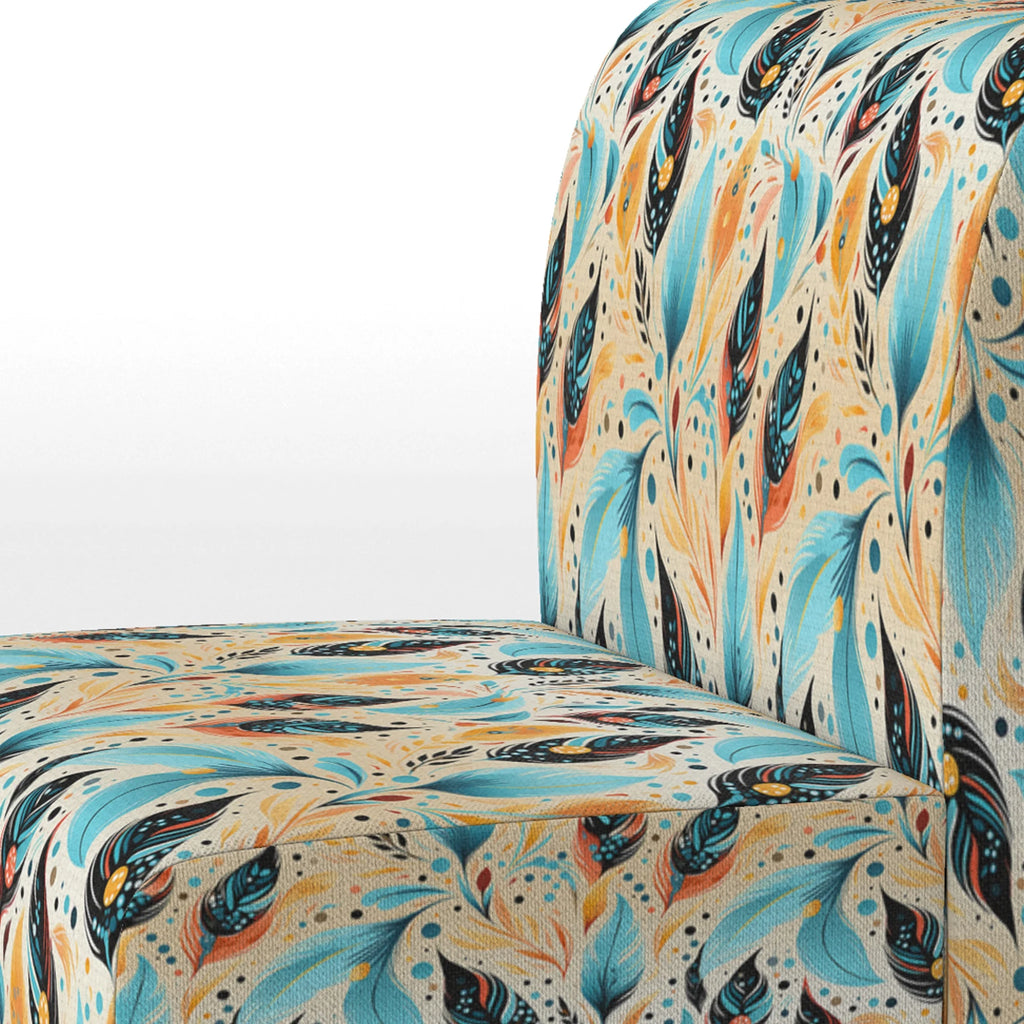 Upholstered Boho Accent Chair and Arm Chair C238062