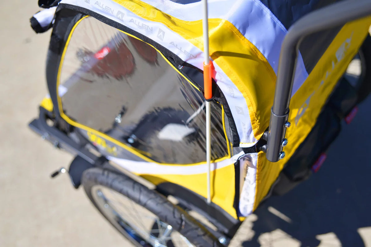 Steel 2-Child Bicycle Trailer and Stroller T4375