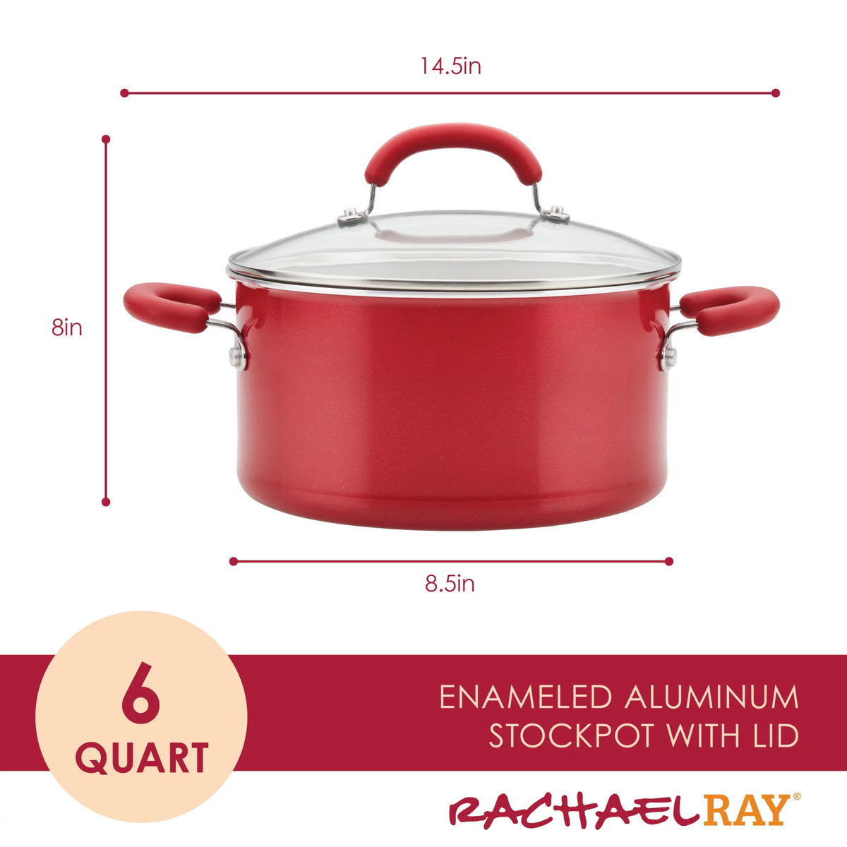 6 Qt Aluminum Nonstick Stockpot H910