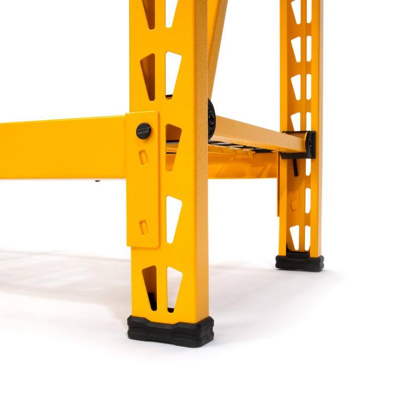 Yellow 3-Tier Wire Steel Shelving Unit L66466