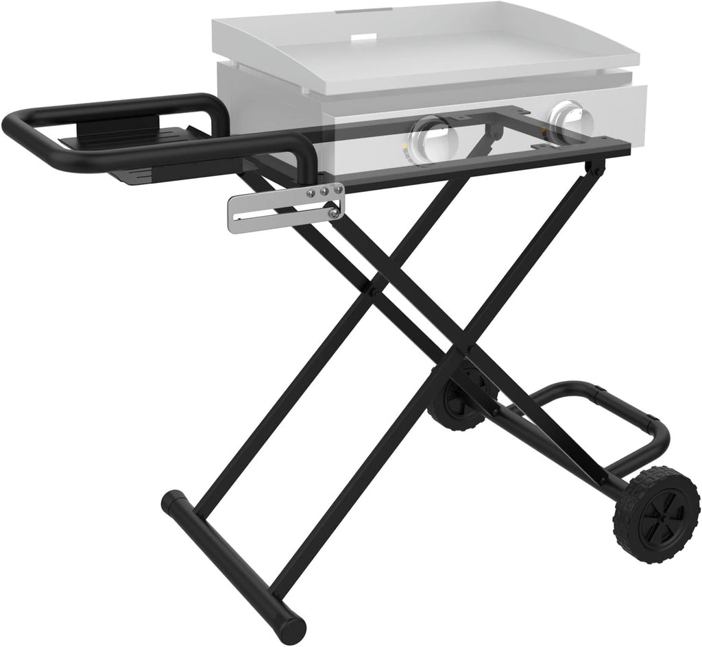 Folding Grill Cart with Side Shelf X1336
