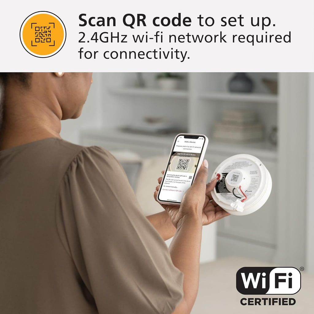 Smart Smoke & Carbon Monoxide Detector with Indoor Air Quality Monitor, Hardwired w/Battery Backup Y15253