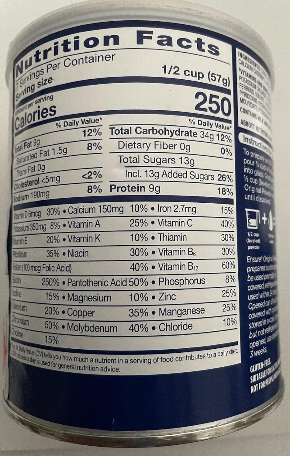 14 Oz Vanilla Balanced Nutrition Powder O108