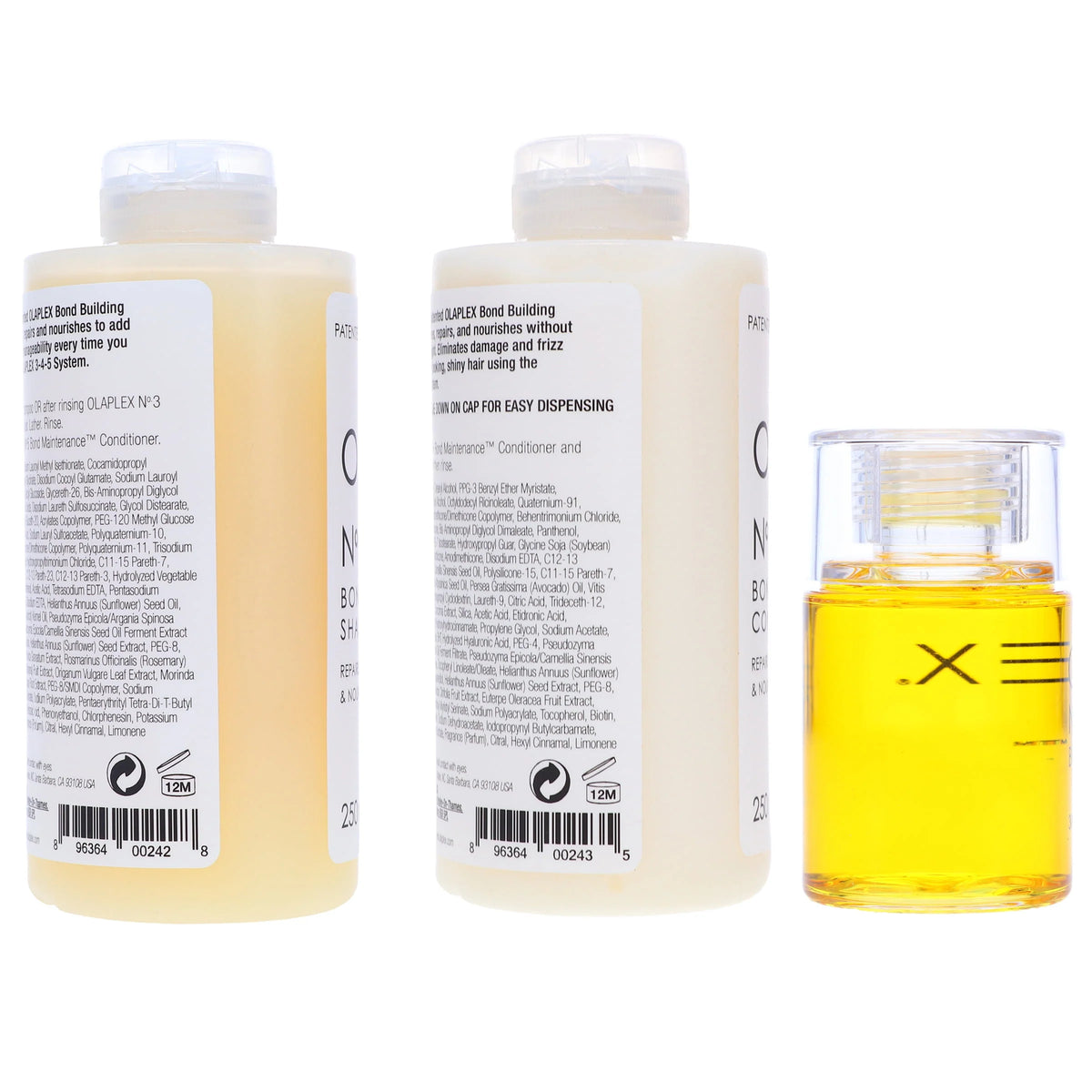 8.5 oz Shampoo, 8.5 oz Conditioner, 1 oz Bonding Oil Combo Pack G1647