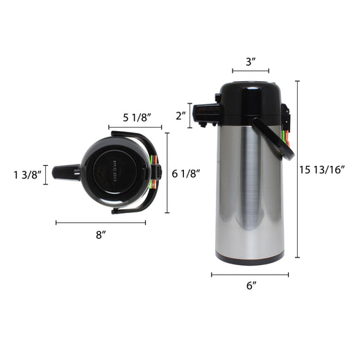 2.5 LITER Stainless Steel Airpot G883