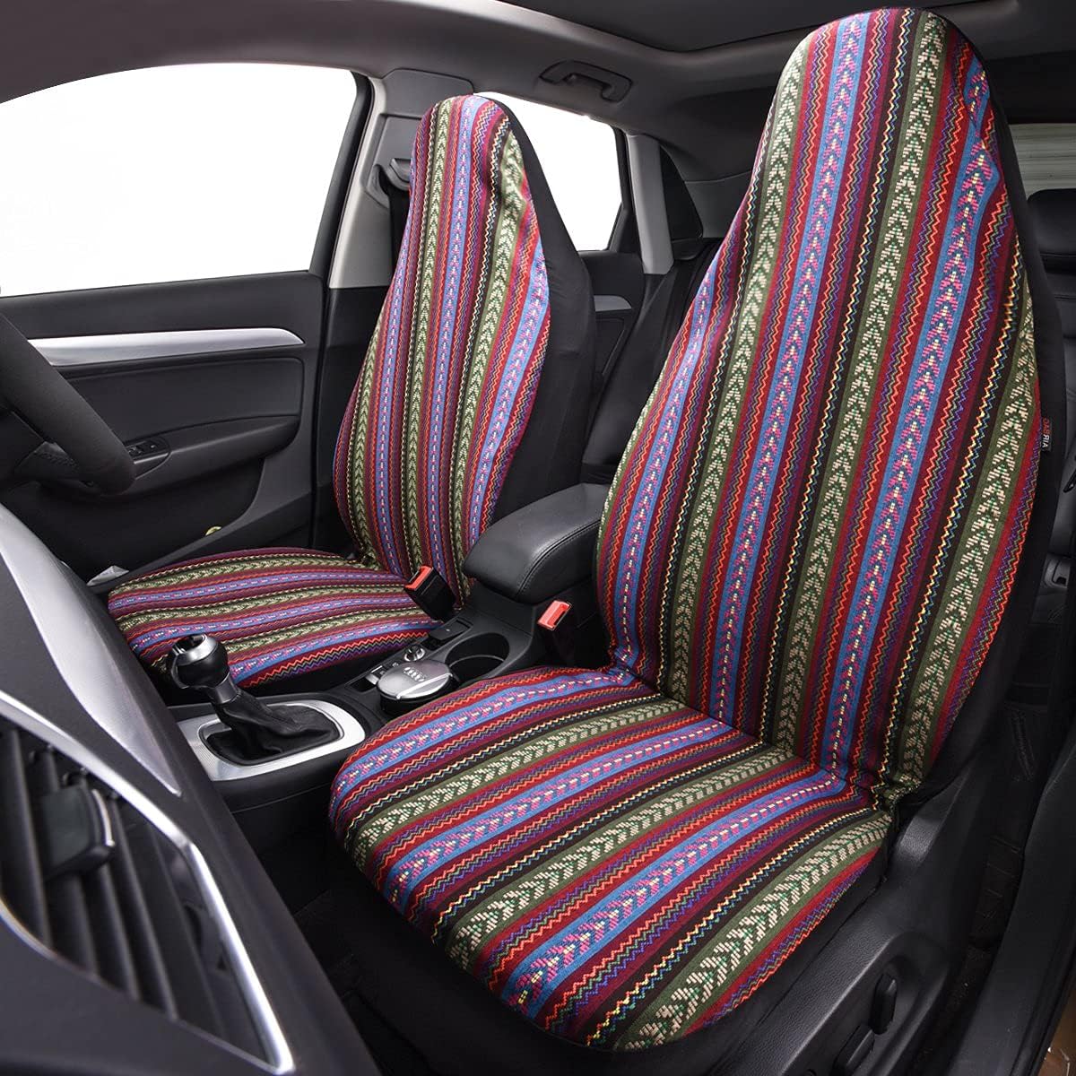 Boho Car Seat Cover Two Front A923