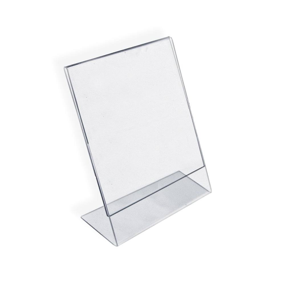 Clear L-Shaped Desktop Sign Holder (Pack of 10) C9463