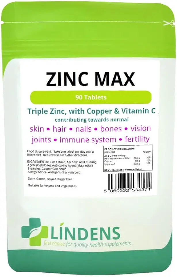Zinc Citrate with Vitamin C & Copper 270 Tabs C37606