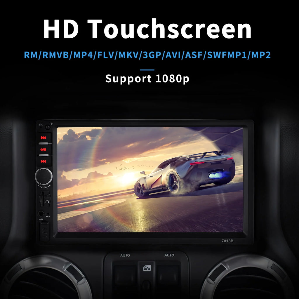 7 Inch Double Din Car Stereo with CD Player T1743