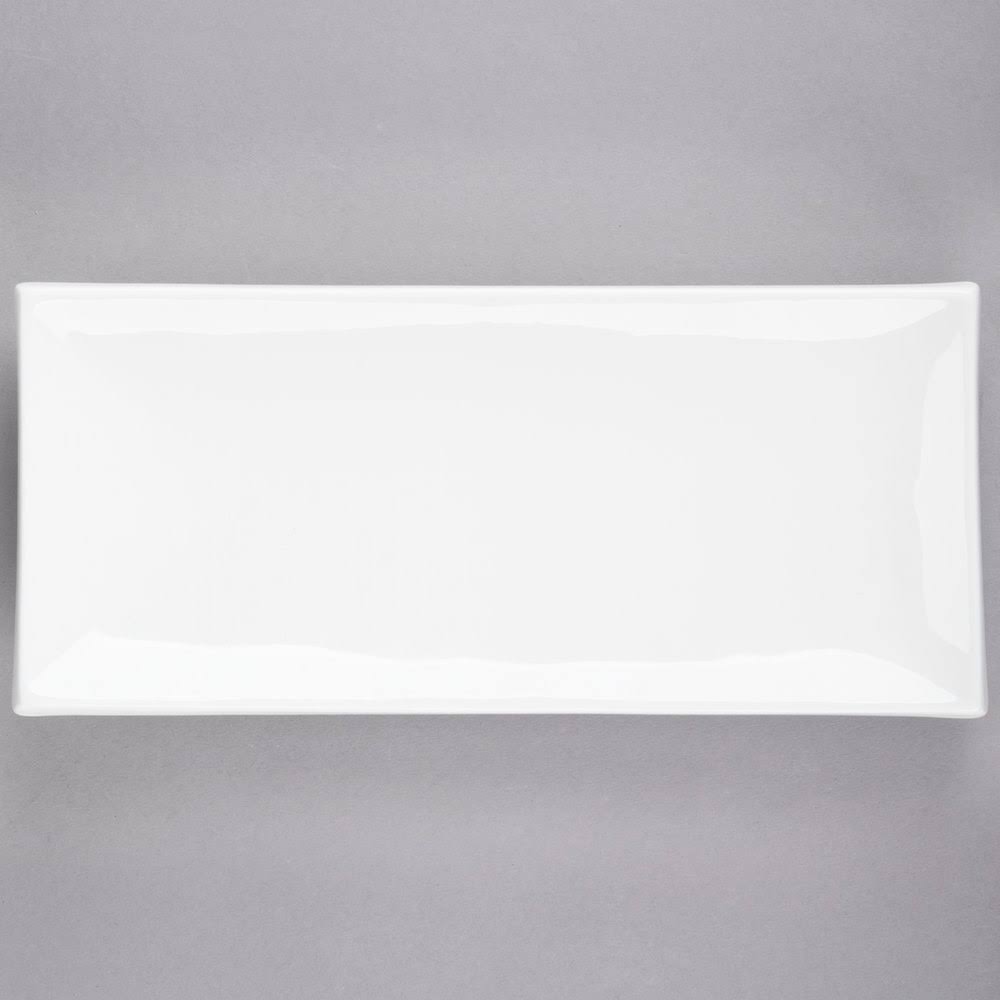 Porcelain Rectangular Thick Platter 11-1/2in. x 5-1/4in. O976