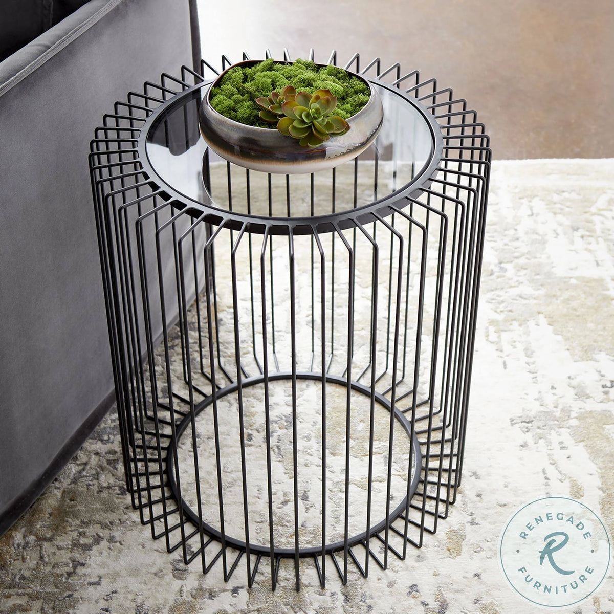 Cyan canasta Side Table U70976
