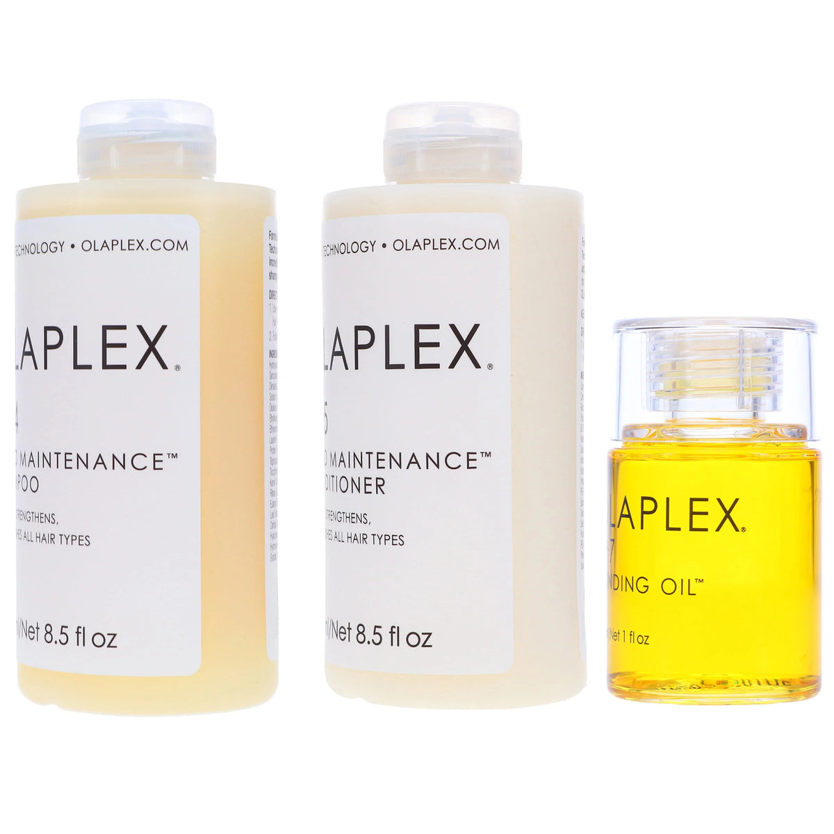 8.5 oz Shampoo, 8.5 oz Conditioner, 1 oz Bonding Oil Combo Pack G1647