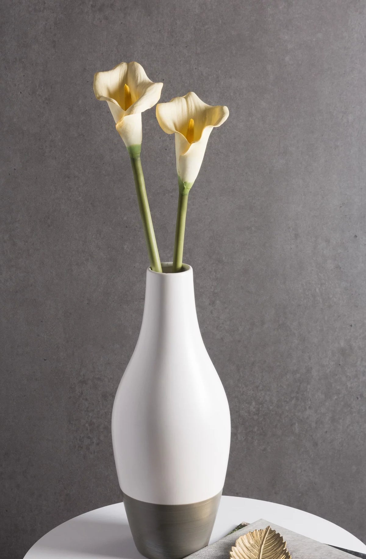 Set of 3 White Artificial Calla Lilies 26" Y3089