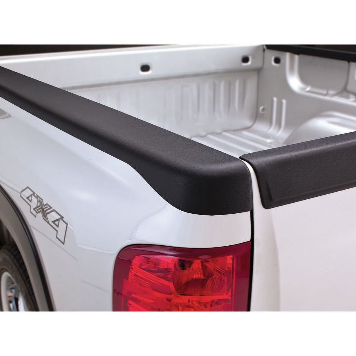Black Smooth Finish BedRail Caps with Stake Holes, 2-Pc Set E371