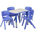 Rectangular Activity Table with 4 Stackable Chairs M925
