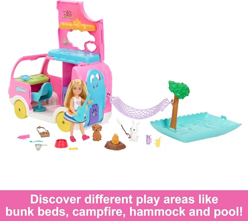 2-in-1 Playset with Small Doll, 2 Pets & 15 Accessories F995402