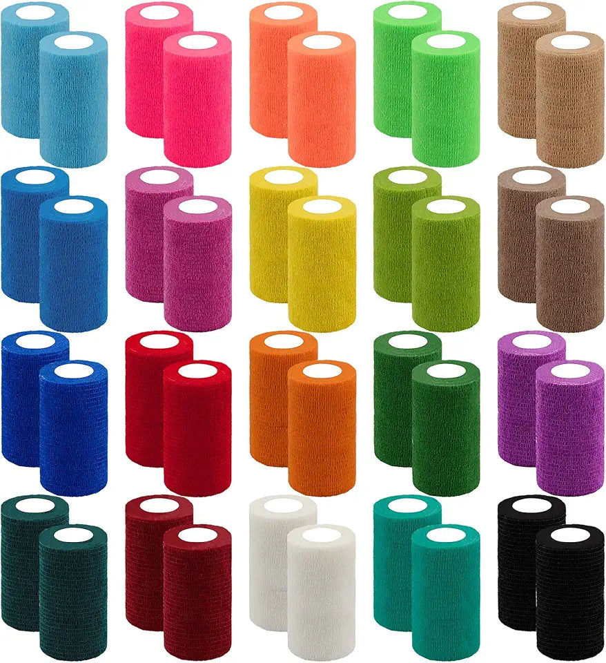Self Adhesive Bandage Wrap 4 Inch Athletic Tape 20 Colors M911728