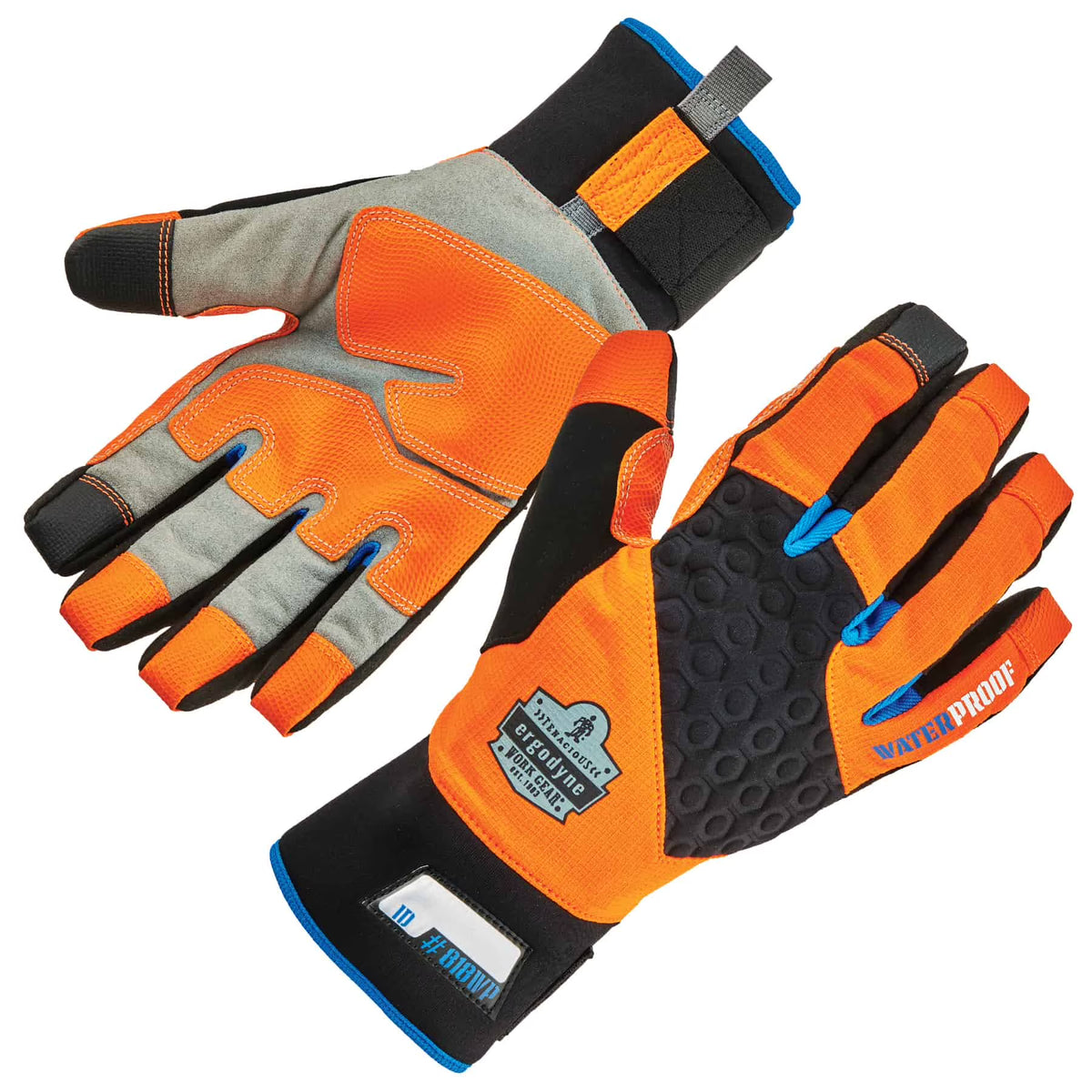 Orange Thermal Waterproof Utility Gloves T5983