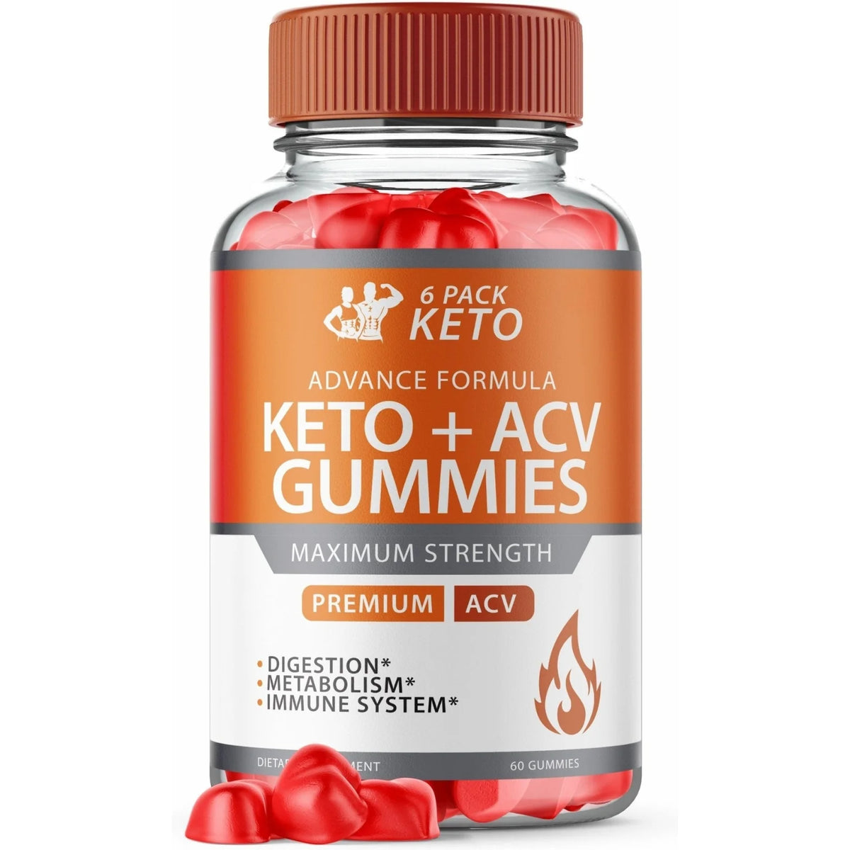 6 Pack Keto + ACV Gummies P926850