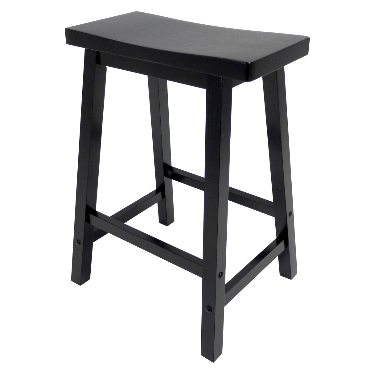 Black Saddle Seat Bar Stool D2656