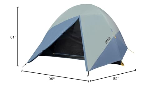 4 Person Camping Tent with Fiberglass Poles W114328