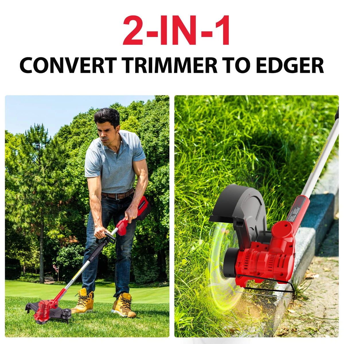 40V 4.0Ah Cordless String Trimmer/Edger and Blower Combo Kit A916257