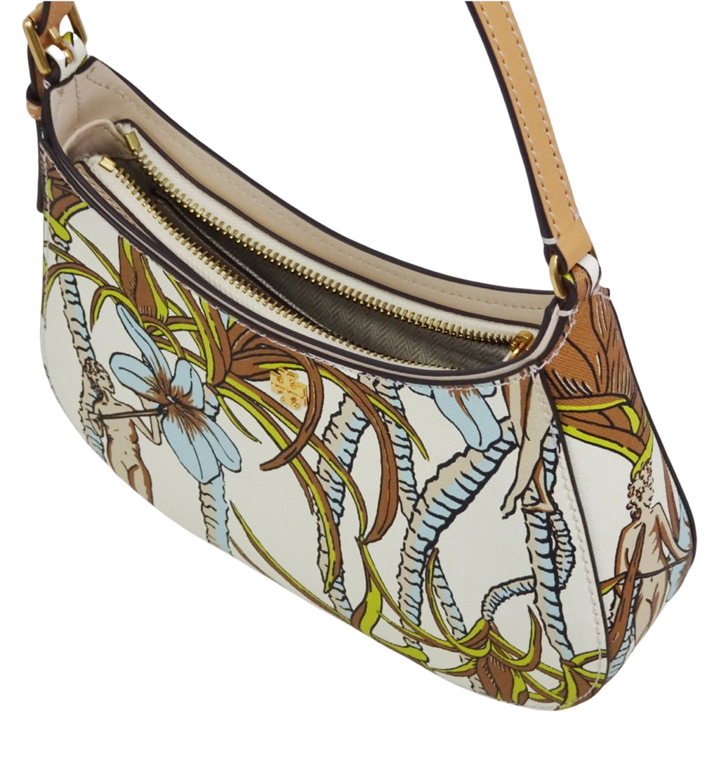 Printed Small Zip Shoulder Bag E767