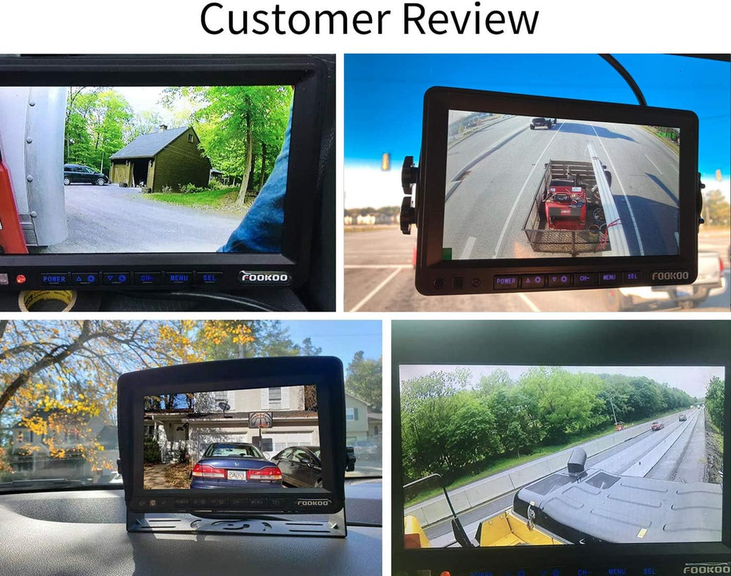 7'' 1080P HD Backup Camera System Kit IP69 Waterproof Rear View Camera X70412