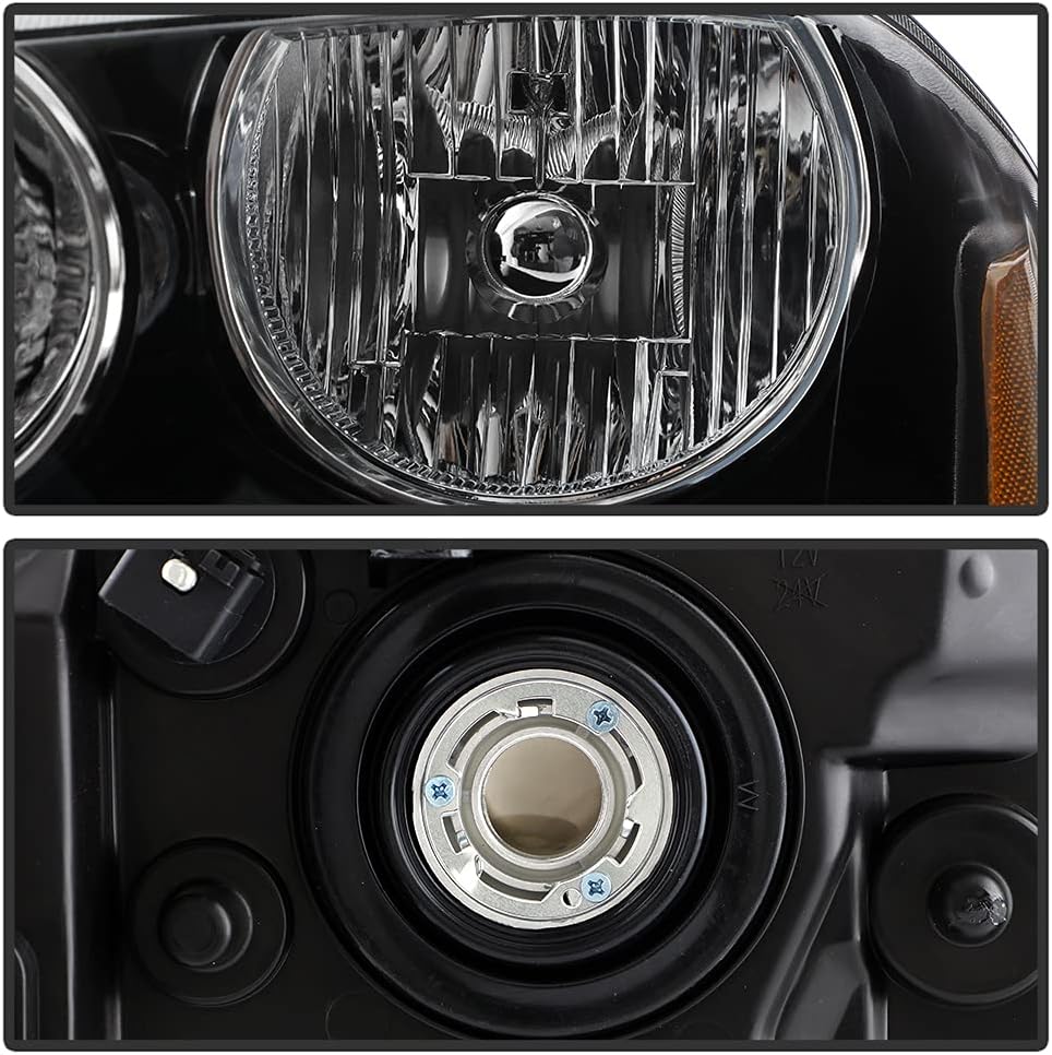 Black Headlights Replacement Driver + Passenger Side P7264