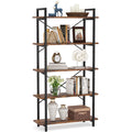 5 Tier Rustic Brown Bookcase U32966
