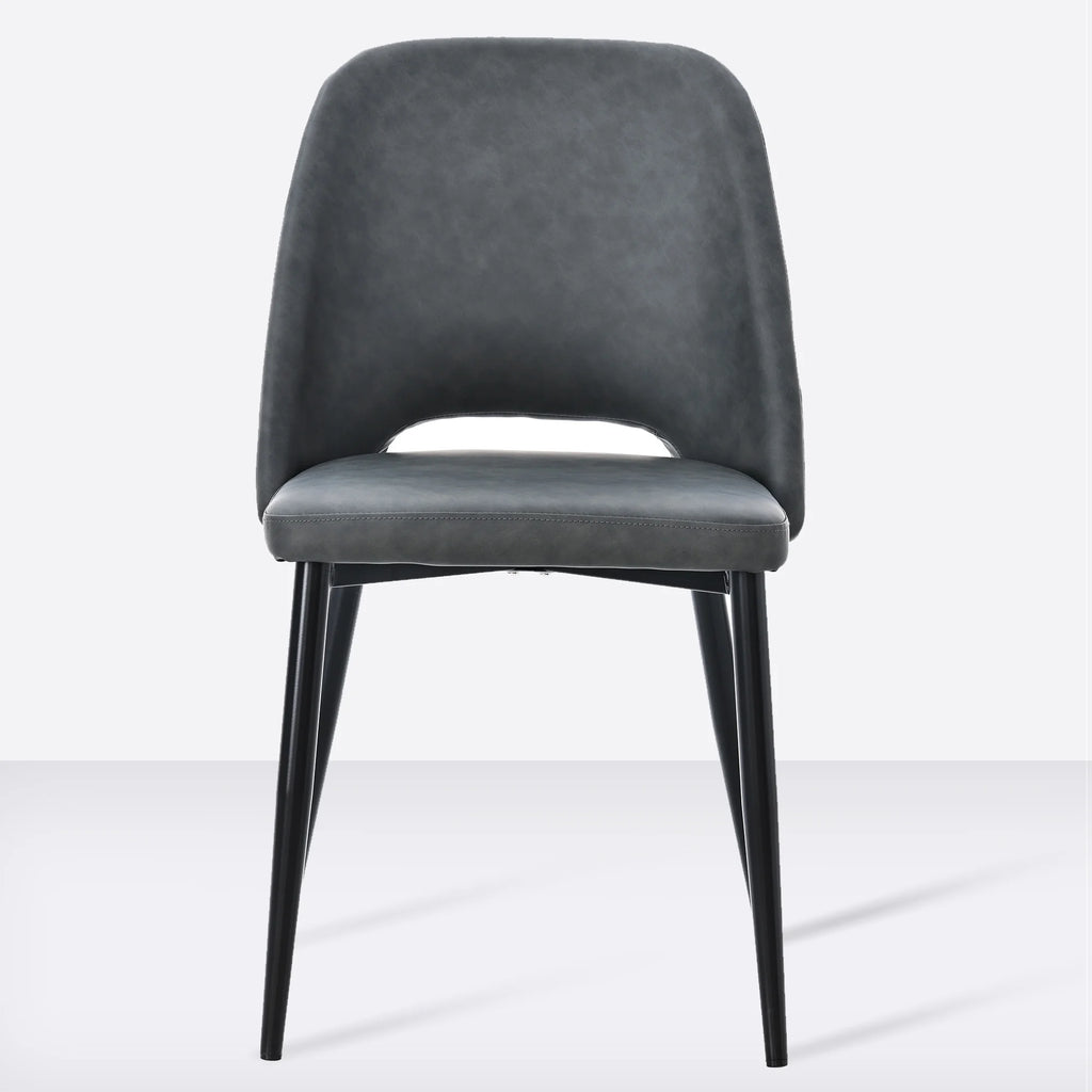 Black PU Leather Dining Chairs Set of 4 Z527762