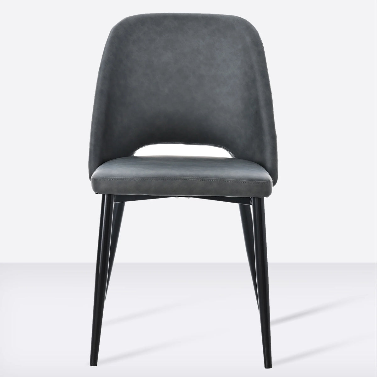 Black PU Leather Dining Chairs Set of 4 Z527762