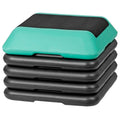 16" x 16" Adjustable Aerobic Stepper with 4 Risers, Green Q215