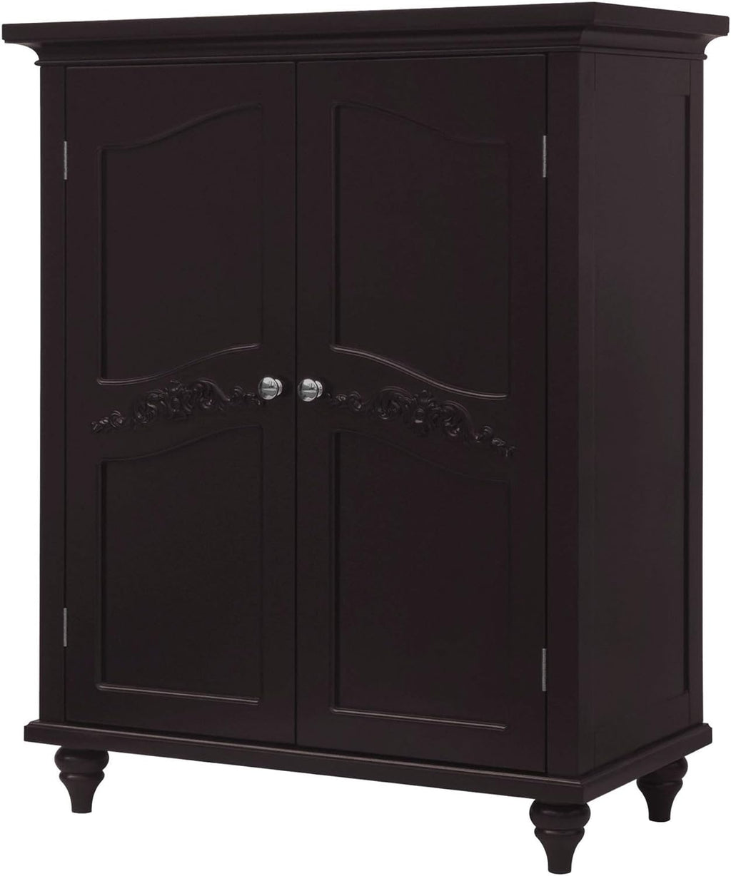 Freestanding Floor Cabinet with 2 Doors and 2 Adjustable Shelves U4459