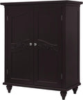 Freestanding Floor Cabinet with 2 Doors and 2 Adjustable Shelves U4459