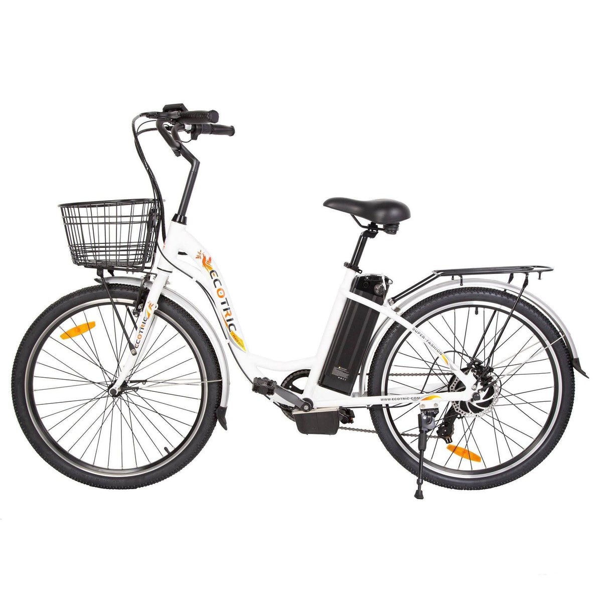 White Electric City Bike A76813