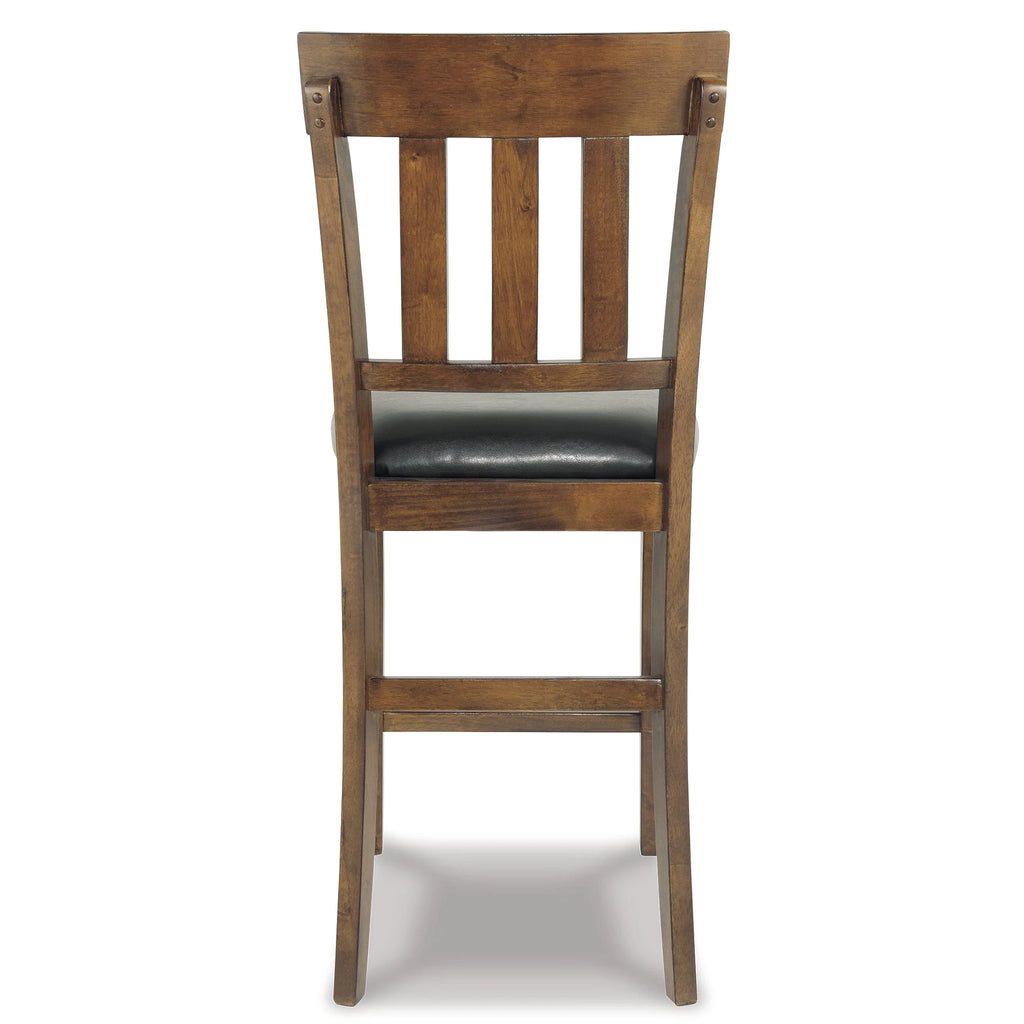 Set of 2 Counter Height Faux Leather Seat Barstool P1176