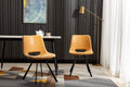 Synthetic Leather Upholstered Dining Chairs Set of 2 Pcs Counter Bar Chairs J800823