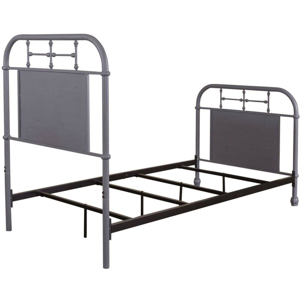 Full Metal Bed in Grey H14618